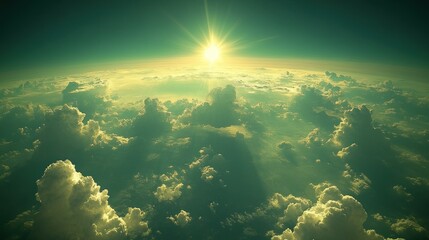 Radiant Sunrise Above Clouds
