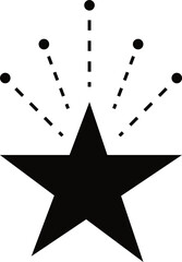 Star sparkle hand drawing simple element illustration