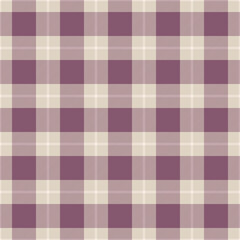 Elegant mauve and cream plaid pattern. Perfect for textile designs, website backgrounds, or crafting projects.  Subtle texture adds a touch of rustic charm and sophistication.