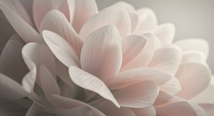 Fototapeta premium Abstract close-up of flower petals with soft focus and neutral tones