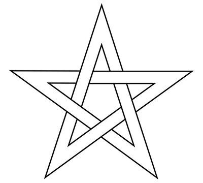 pentagram symbol vector for logo background icon web wallpaper	