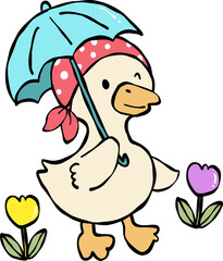 Cottagecore spring silly goose