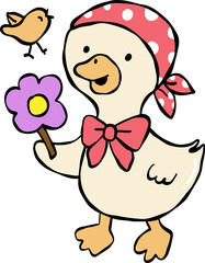Cottagecore spring silly goose