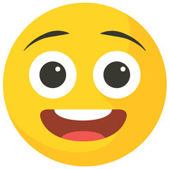 Fototapeta premium Emoticon Happy