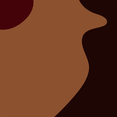 Abstract background design with dark brown and light brown colors with simple abstract forms. Solid, minimalist, warm, classic, elegant