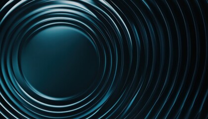 Dark Blue Concentric Circles Abstract Background