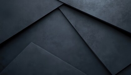 Dark Grey Textured Geometric Background with Angled Shapes