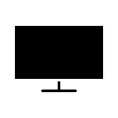 TV icon in trendy flat style isolated on gray background. Television symbol for website, logo, app design.