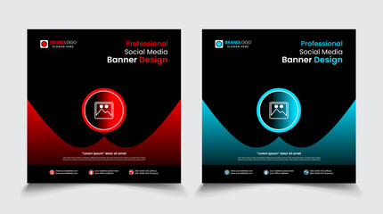 Social media banner design template