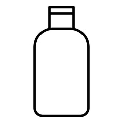 
Illustration of a black simple hair shampoo icon isolated on white background