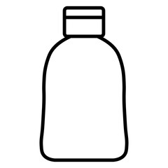 
Illustration of a black simple hair shampoo icon isolated on white background