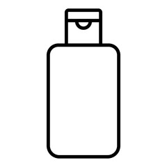 
Illustration of a black simple hair shampoo icon isolated on white background