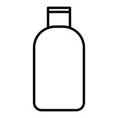 
Illustration of a black simple hair shampoo icon isolated on white background