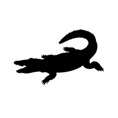 crocodile  silhouette