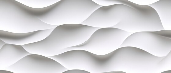 Obraz premium Abstract design of undulating white waves