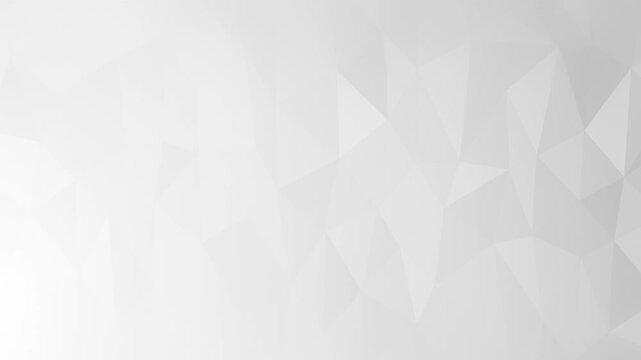 animation abstract white background with polygonal shapes