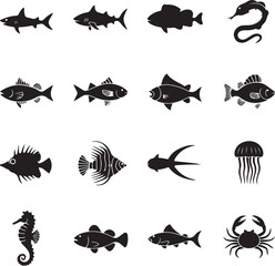 Naklejka premium “Jellyfish Vector Bundle | Ocean Animal SVG, Marine Life Clipart & Underwater Art for Crafts & Design”