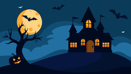 Fototapeta premium halloween night background