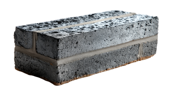 Brick of Fortitude: This striking image showcases a sturdy, solitary brick, the cornerstone of structures, capturing the essence of strength and the beauty of enduring material.