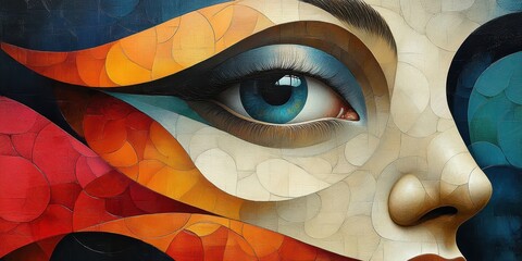 Naklejka premium Fantastic abstract surreal imagery