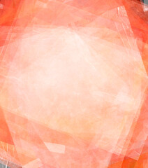Fototapeta premium Abstract colorful watercolor background with different geometric elements