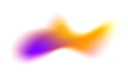 Blurred colored shape. Mesh fluid liquid abstract element. Soft light holographic blob. Neon blend vibrant multicolor figure with aura