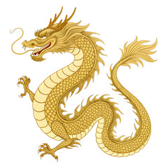 gold-dragon--chinese-zodiac--isolated-white