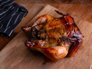 Juicy Rotisserie Chicken Ready to Serve.