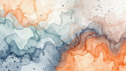 Naklejka premium Abstract Watercolor Flowing Patterns Background Design