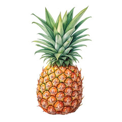 Fototapeta premium pineapple--isolated-on-white-background