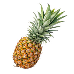 Fototapeta premium pineapple--isolated-on-white-background