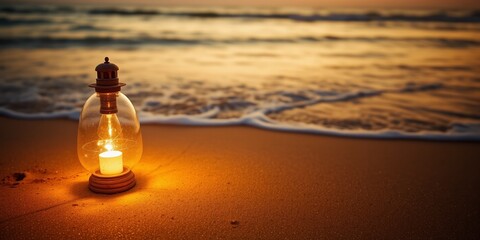 Beachfront Illumination, Serene Ambiance