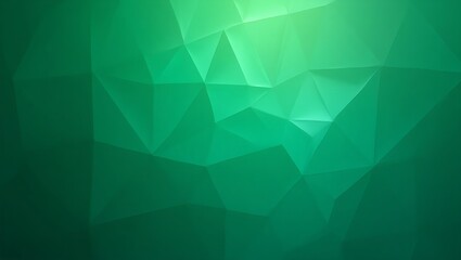 Obraz premium Vivid emerald green triangle pattern with structured clarity, reflecting freshness and modern eco-conscious branding.