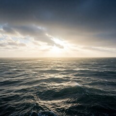 Obraz premium Choppy Sea Surface