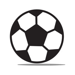 Obraz premium Soccer ball or soccer flat icon for sports apps and websites. soccer site icon. soccer game icon