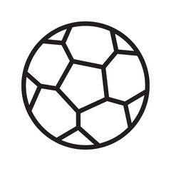 Obraz premium Soccer ball or soccer flat icon for sports apps and websites. soccer site icon. soccer game icon
