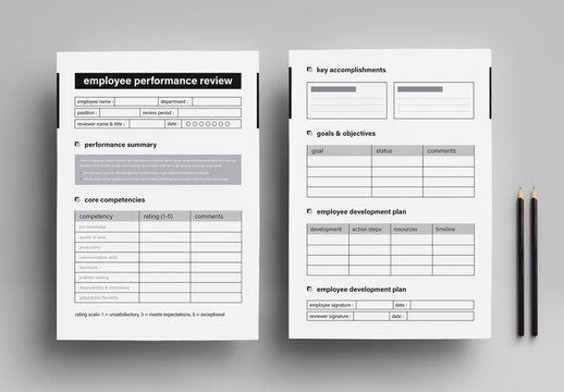 Employee Performance Review Template