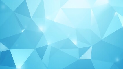 Fototapeta premium Icy white and blue triangle crystal pattern with clean symmetry and frosted texture for tech, science, or UI visuals.