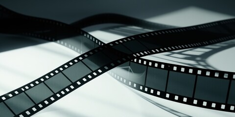 Naklejka premium Classic Filmstrip, Motion Picture Nostalgia
