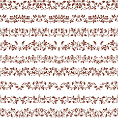 Fototapeta premium Beautiful flower art and mandala vector design