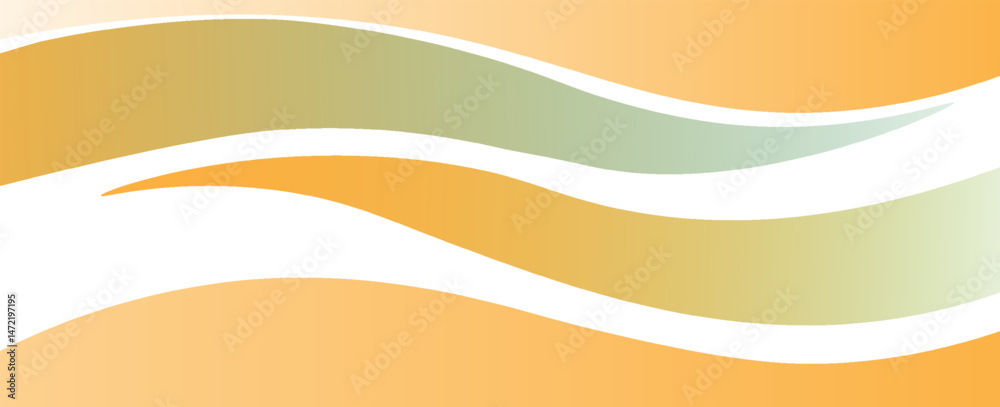 Poster vector orange peach background curve element with white space for text and message design, overlappi