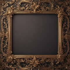 Intricate frame, luxurious damask pattern, elegant design,  silver,  baroque,  texture