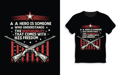 T-Shirt MockapVeteran's Memorial Day US Army American TShirt Design