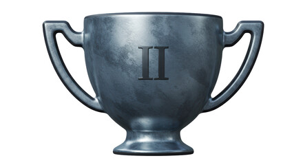 Isolated Silver Trophy