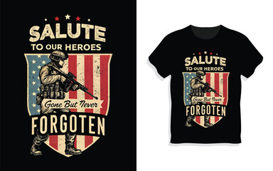 T-Shirt MockapVeteran's Memorial Day US Army American TShirt Design