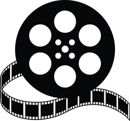 cinema film reel isolated icon vector illustration design vector illustration design