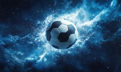 Soccer Ball in a Cosmic Nebula
