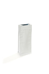 Stand up pouch with ziplock mockup isolated on white background    