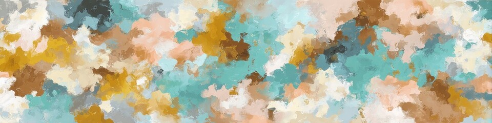 Naklejka premium Abstract painting with soft color blends.
