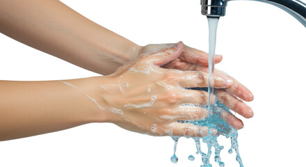 Isolated Washing Hands